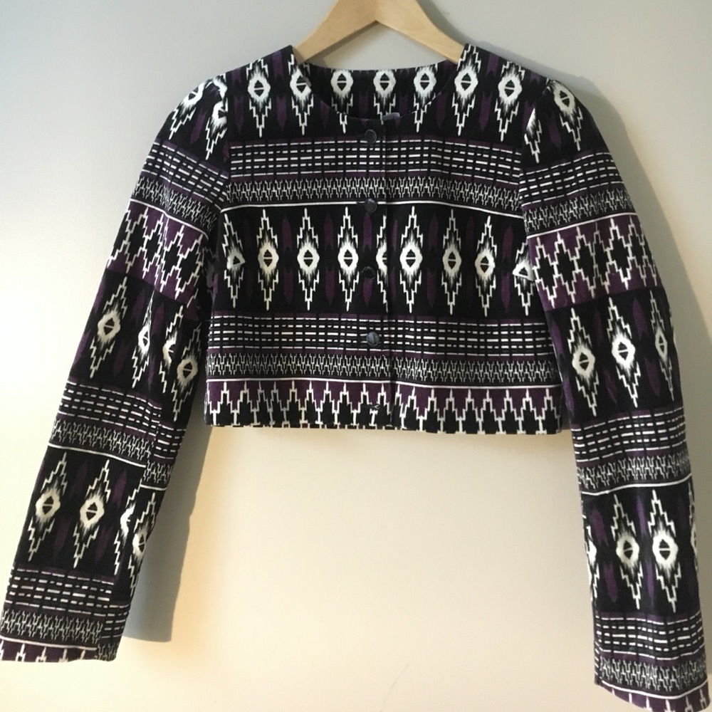 ⭐️FIRM⭐H&M ️Cropped tribal print H&M jacket